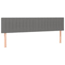 vidaXL sötétszürke szövet rugós ágy matraccal 120 x 190 cm