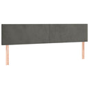 vidaXL sötétszürke bársony rugós ágy matraccal 120x190 cm