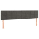 vidaXL sötétszürke bársony rugós ágy matraccal 120x190 cm