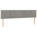 vidaXL világosszürke bársony rugós ágy matraccal 120 x 190 cm