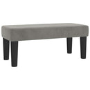 vidaXL világosszürke bársony rugós ágy matraccal 120 x 190 cm