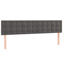 vidaXL sötétszürke bársony rugós ágy matraccal 120x190 cm