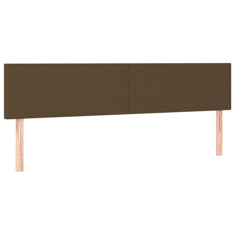vidaXL ágykeret matrac nélkül sötétbarna 120x190 cm szövet