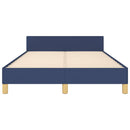 vidaXL ágykeret matrac nélkül kék 120x190 cm szövet