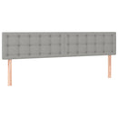 vidaXL világosszürke szövet ágykeret matrac nélkül 120x190 cm