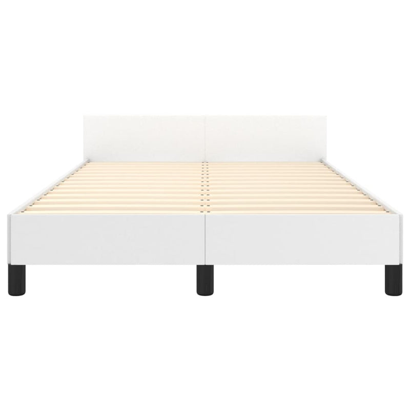 vidaXL ágykeret matrac nélkül fehér 120x190 cm műbőr