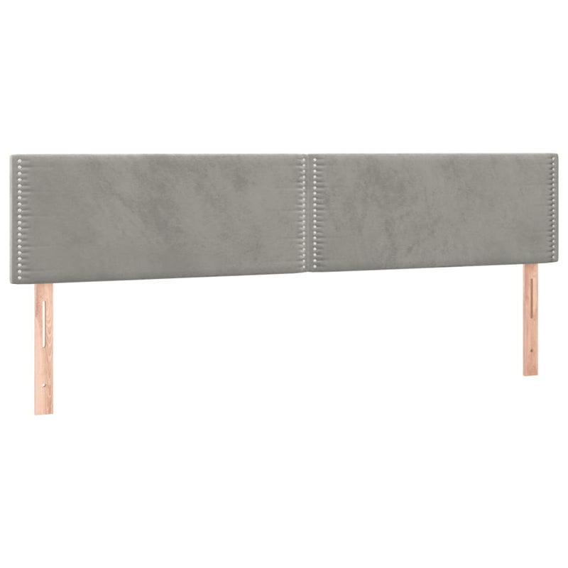 vidaXL ágykeret matrac nélkül Világosszürke 120x190 cm Velvet