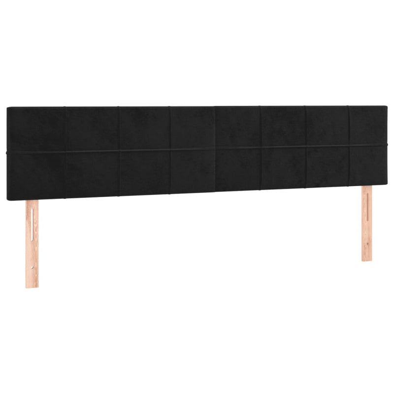 vidaXL ágykeret matrac nélkül fekete 120x190 cm Velvet