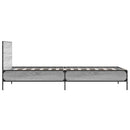 vidaXL sonoma tölgyszínű szerelt fa és fém ágykeret 75 x 190 cm