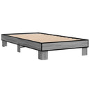 vidaXL sonoma tölgyszínű szerelt fa és fém ágykeret 90 x 200 cm