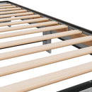 vidaXL sonoma tölgyszínű szerelt fa és fém ágykeret 90 x 200 cm