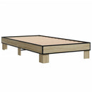 vidaXL sonoma tölgyszínű szerelt fa és fém ágykeret 75 x 190 cm