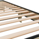 vidaXL sonoma tölgyszínű szerelt fa és fém ágykeret 75 x 190 cm