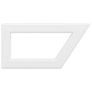 vidaXL 2 db fehér trapéz alakú acél polctartó mosdóhoz