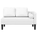 vidaXL fehér műbőr dívány párnákkal