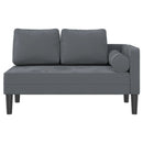 vidaXL sötétszürke bársony dívány párnákkal