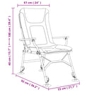 vidaXL zöld összecsukható horgászszék karfával