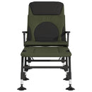 vidaXL zöld összecsukható horgászágyszék állítható sárgyűjtő lábbal