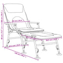 vidaXL zöld összecsukható horgászágyszék állítható sárgyűjtő lábbal