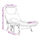 vidaXL terepszínű összecsukható horgászágy állítható sárgyűjtő lábbal
