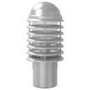 vidaXL 2 db ezüstszínű rozsdamentes acél kültéri falilámpa