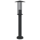 vidaXL 3 db fekete rozsdamentes acél kültéri állólámpa 60 cm