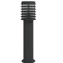 vidaXL fekete rozsdamentes acél kültéri állólámpa aljzattal 60 cm