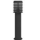 vidaXL 3 db fekete rozsdamentes acél kültéri állólámpa aljzattal 60 cm