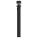 vidaXL 3 db fekete rozsdamentes acél kültéri állólámpa aljzattal 110cm