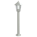 vidaXL ezüstszínű rozsdamentes acél kültéri állólámpa 80 cm