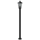 vidaXL 3 db fekete rozsdamentes acél kültéri állólámpa 120 cm