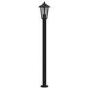 vidaXL 3 db fekete rozsdamentes acél kültéri állólámpa 120 cm