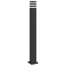 vidaXL fekete alumínium kültéri állólámpa 110 cm