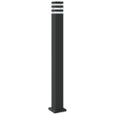vidaXL 3 db fekete alumínium kültéri állólámpa 110 cm