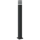 vidaXL 3 db fekete alumínium kültéri állólámpa érzékelővel 110 cm