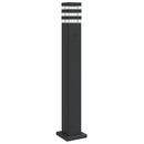 vidaXL fekete alumínium kültéri állólámpa aljzattal 80 cm