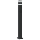 vidaXL 3 db fekete alumínium kültéri állólámpa aljzattal 110 cm