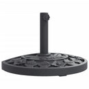 vidaXL félkör alakú napernyőtalp rúdhoz Ø38 / 48 mm 9 kg