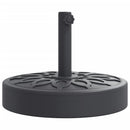 vidaXL kerek napernyőtalp rúdhoz Ø38 / 48 mm 25 kg