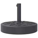 vidaXL kerek napernyőtalp rúdhoz Ø38 / 48 mm 25 kg