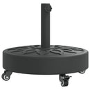 vidaXL görgős kerek napernyőtalp rúdhoz Ø38 / 48 mm 27 kg