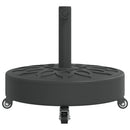 vidaXL görgős kerek napernyőtalp rúdhoz Ø38 / 48 mm 27 kg