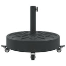 vidaXL görgős kerek napernyőtalp rúdhoz Ø38 / 48 mm 27 kg