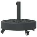 vidaXL görgős kerek napernyőtalp rúdhoz Ø38 / 48 mm 27 kg