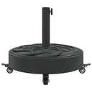 vidaXL görgős kerek napernyőtalp rúdhoz Ø38 / 48 mm 27 kg