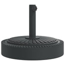 vidaXL kerek napernyőtalp rúdhoz Ø38 / 48 mm 25 kg