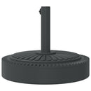 vidaXL kerek napernyőtalp rúdhoz Ø38 / 48 mm 25 kg
