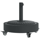 vidaXL görgős kerek napernyőtalp rúdhoz Ø38 / 48 mm 27 kg