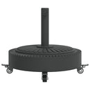 vidaXL görgős kerek napernyőtalp rúdhoz Ø38 / 48 mm 27 kg