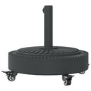 vidaXL görgős kerek napernyőtalp rúdhoz Ø38 / 48 mm 27 kg